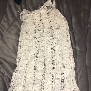 White lace(??) dress slip included of course